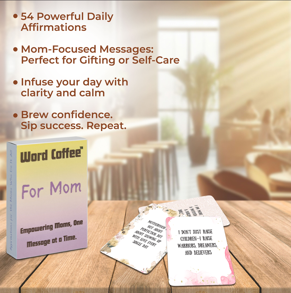 Word Coffee for Moms - Product View 1